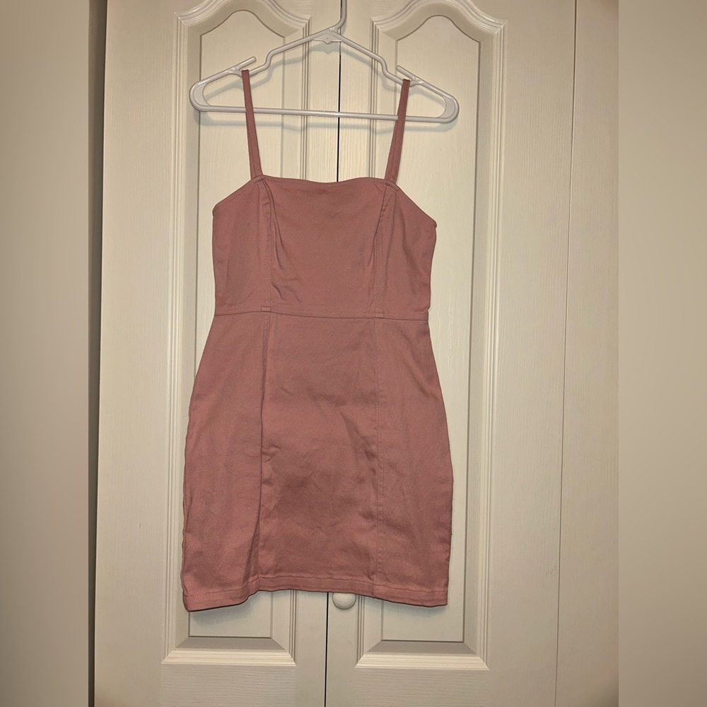 H&M Divided Pink Denim Dress